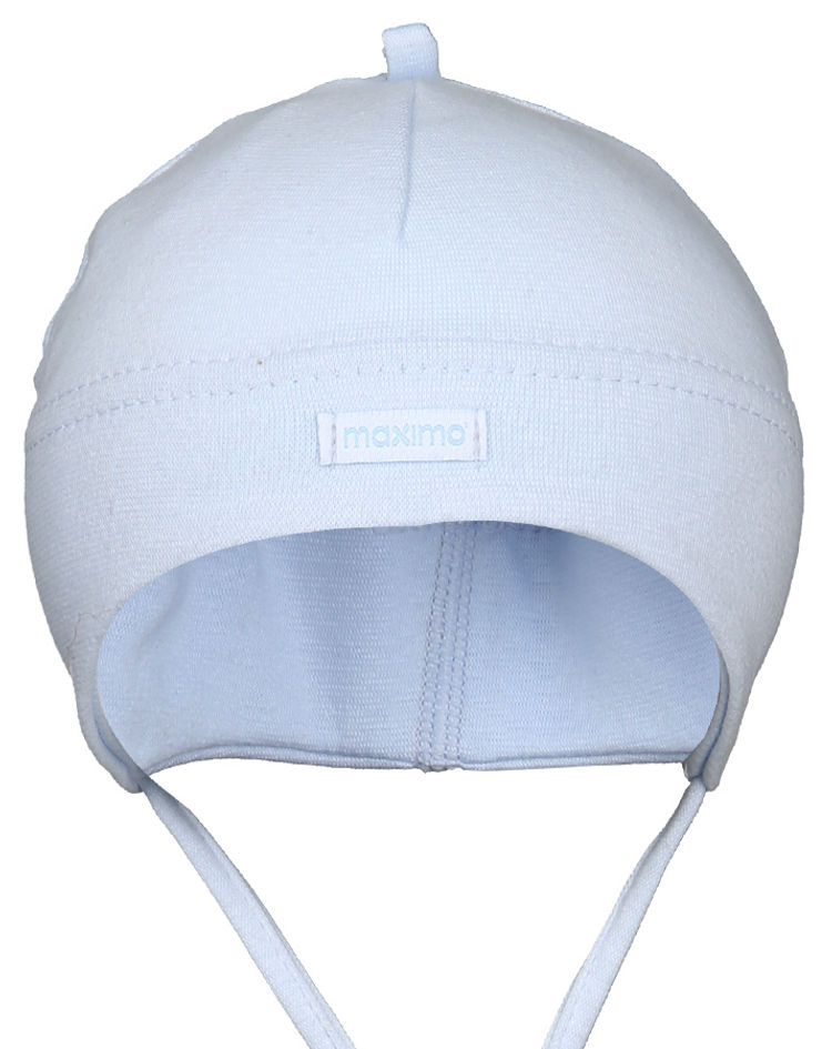 Jersey-Mütze BASIC mit Ohrenschutz in hellblau kaufen