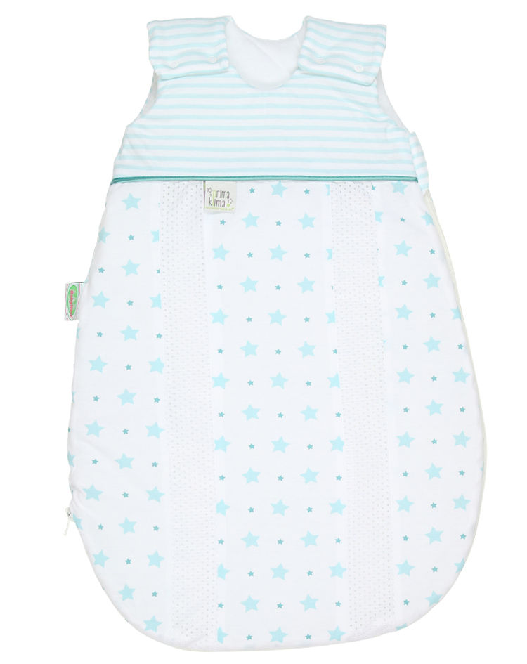 Jersey-Schlafsack BabyNest® PRIMAKLIMA STARS in weiß mint kaufen