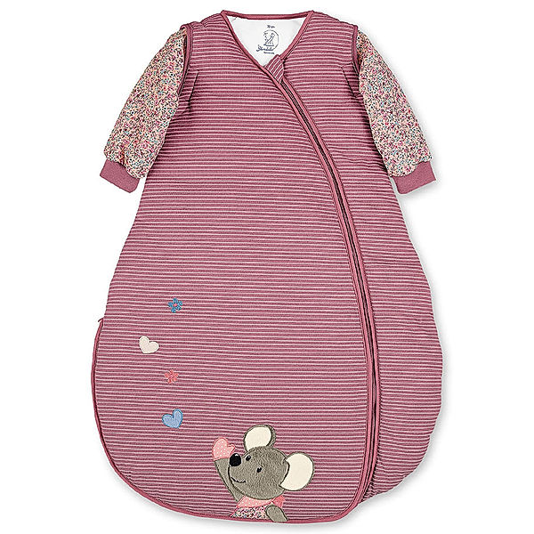 Sterntaler Jersey-Schlafsack MAUS MABEL gestreift in lilac