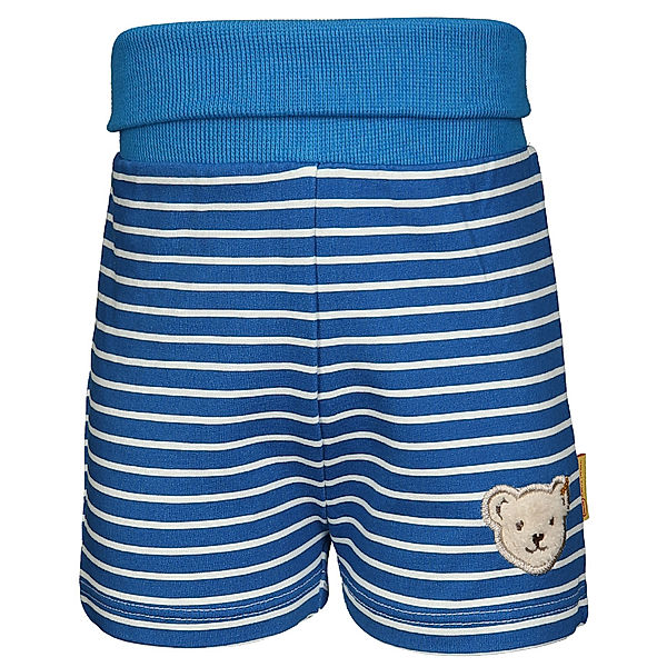 Steiff Jersey-Shorts CLASSIC BÄR mit Softbund gestreift in ultramarinblau