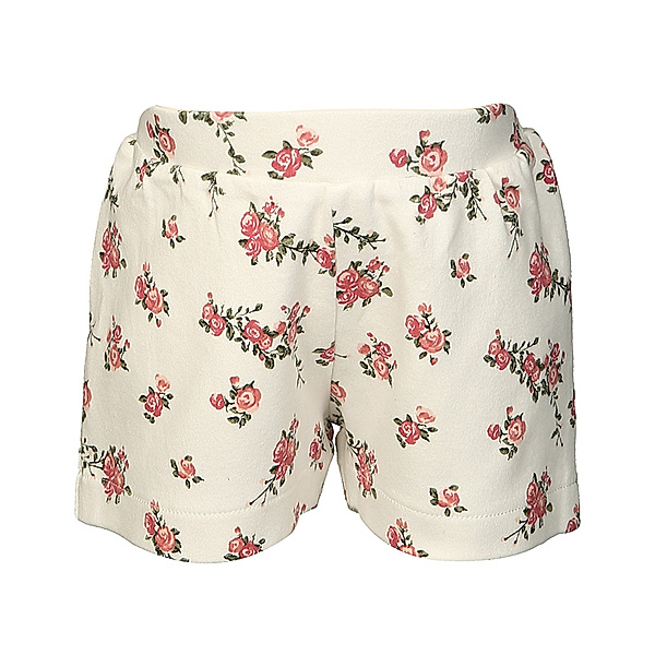 Jacky Jersey-Shorts CLASSIC GIRLS – FLOWERS in weiß