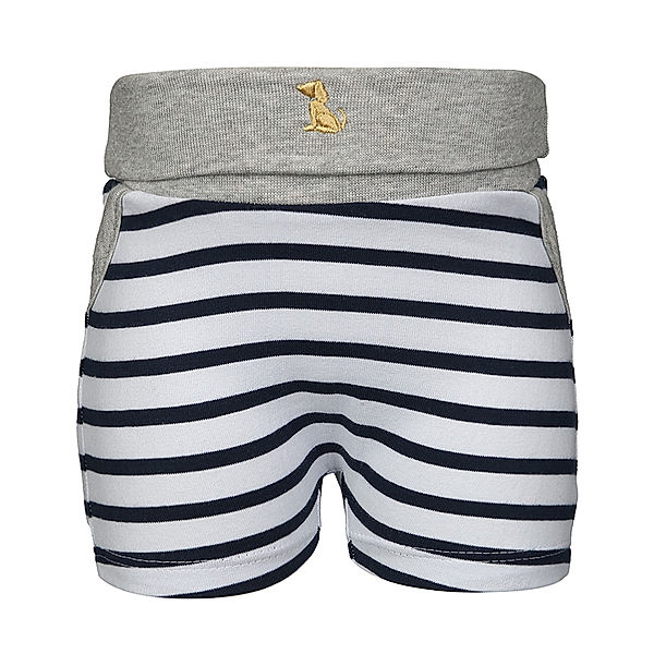 Sanetta Jersey-Shorts LITTLE LION gestreift in weiß/marine