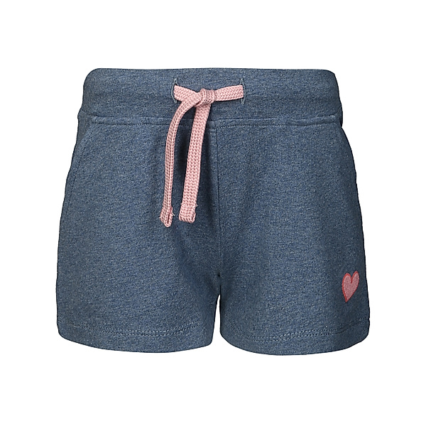 tausendkind essentials Jersey-Shorts SMALL HEART in middle blue melange (Größe: 128)