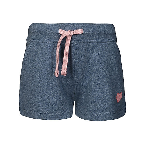 tausendkind essentials Jersey-Shorts SMALL HEART in middle blue melange (Größe: 128)