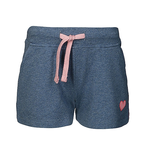 tausendkind essentials Jersey-Shorts SMALL HEART in middle blue melange (Größe: 110)
