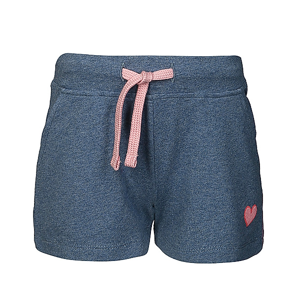 tausendkind essentials Jersey-Shorts SMALL HEART in middle blue melange (Größe: 134)