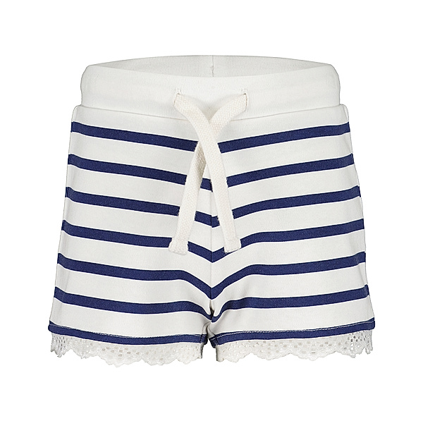 BLUE SEVEN Jersey-Shorts STRIPES in blau/weiß gestreift