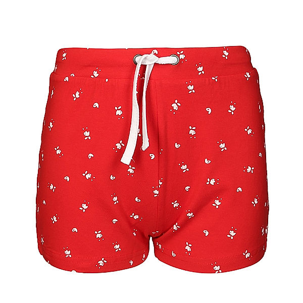 BLUE SEVEN Jersey-Shorts TINY FLOWERS in rot