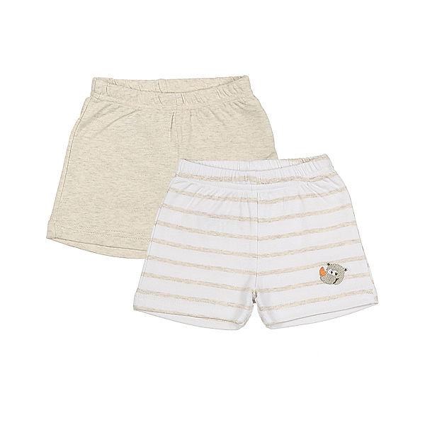 Boley Jersey-Shorts WILD ANIMALS 2er-Pack in beige melange