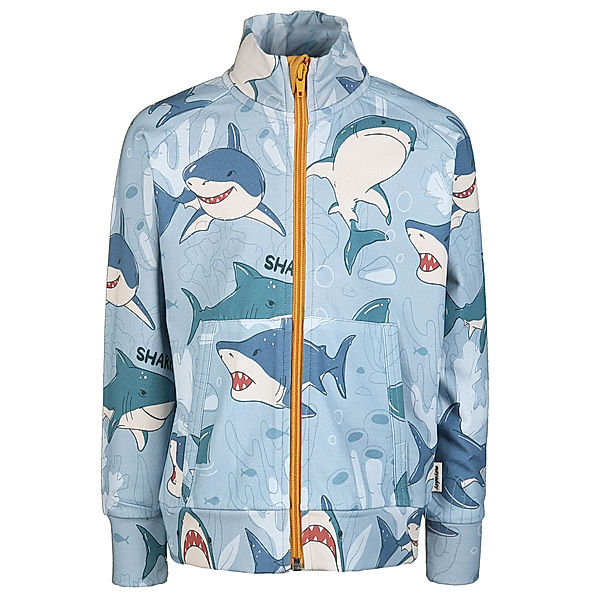 Meyadey Jersey-Strickjacke SHARK REMARK in blau