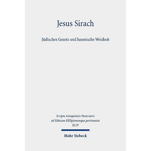 Jesus Sirach, Jüdisches Gesetz und kosmische Weisheit