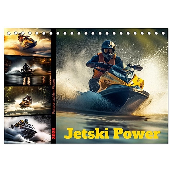 Jetski Power (Tischkalender 2025 DIN A5 quer), CALVENDO Monatskalender, Calvendo, Dirk Meutzner