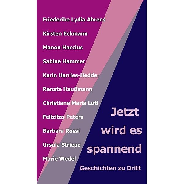 Jetzt wird es spannend, Renate Haußmann (Hg.), Friederike Lydia Ahrens, Christiane Maria Luti, Sabine Hammer, Ursula Striepe, Manon Haccius, Felizitas Peters, Kirsten Eckmann, Marie Wedel, Karin Harries-Hedder, Barbara Rossi