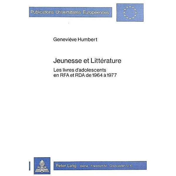 Jeunesse et littérature, Genevieve Humbert