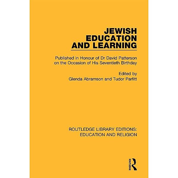 Jewish Education and Learning