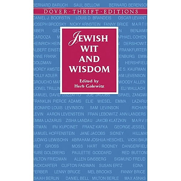 Jewish Wit and Wisdom / Dover Thrift Editions: Speeches/Quotations