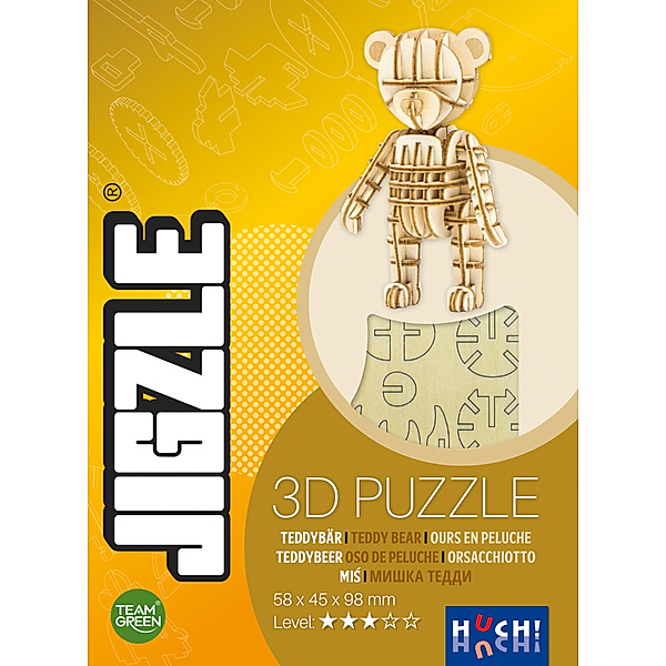 Huch, Hutter Trade JIGZLE - Teddy Bear (Puzzle), Team Green