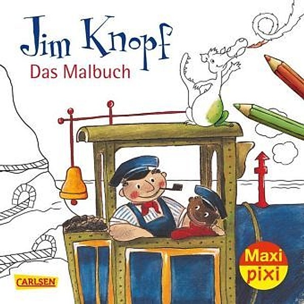 Jim Knopf Malbuch, Michael Ende, Beate Dölling, Mathias Weber