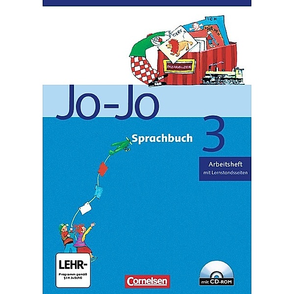 Jo-Jo, Sprachbuch, Allgemeine Ausgabe: 3. Schuljahr, Arbeitsheft, m. CD-ROM