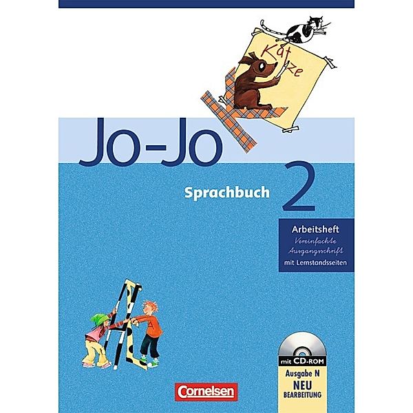 Jo-Jo, Sprachbuch, Ausgabe N, Neubearbeitung: 2. Schuljahr, Arbeitsheft in Vereinfachter Ausgangsschrift, m. CD-ROM