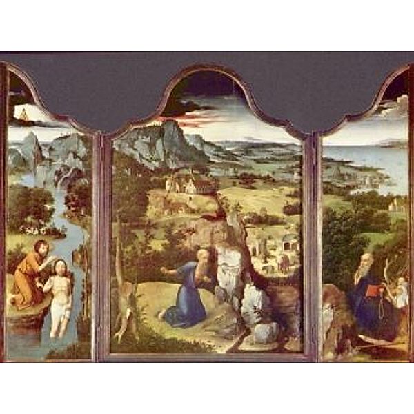 Joachim Patinir - Buße des Hl. Hieronymus, Triptychon - 2.000 Teile (Puzzle)