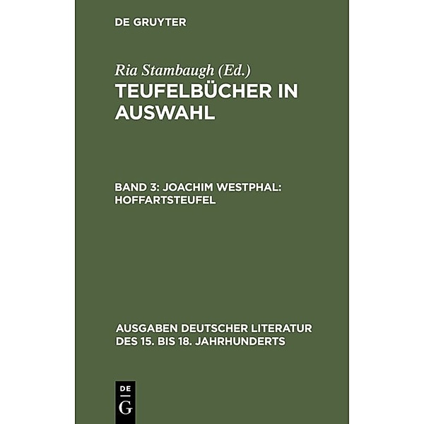 Joachim Westphal: Hoffartsteufel