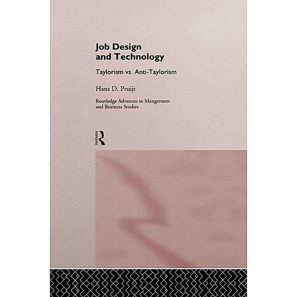 Job Design and Technology, Hans D. Pruijt
