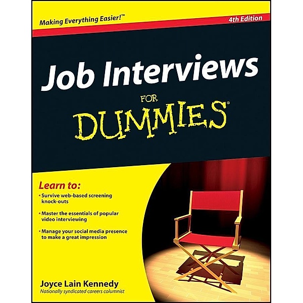 Job Interviews For Dummies, Joyce Lain Kennedy