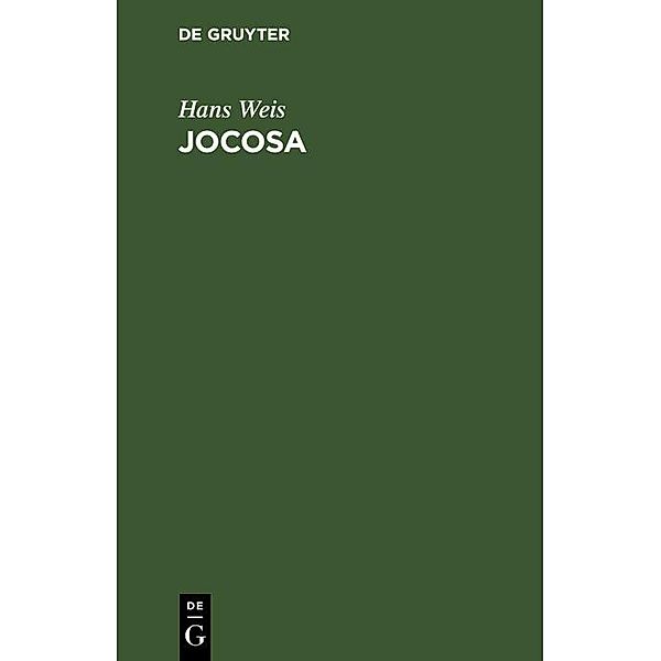 Jocosa / Jahrbuch des Dokumentationsarchivs des österreichischen Widerstandes, Hans Weis