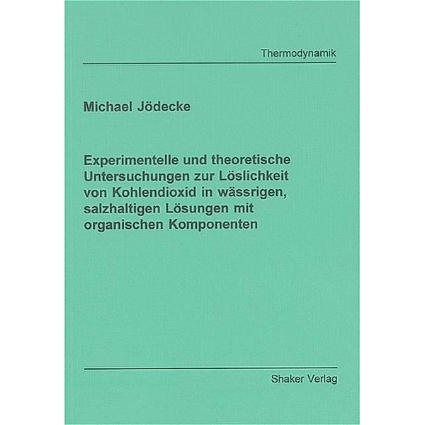 Jödecke, M: Experimentelle und theoretische Untersuchungen z, Michael Jödecke