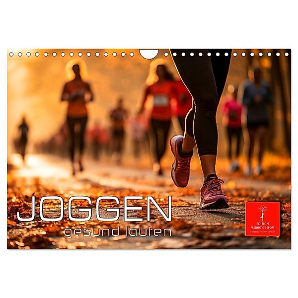 Joggen, gesund laufen (Wandkalender 2024 DIN A4 quer), CALVENDO Monatskalender, Calvendo, Peter Roder