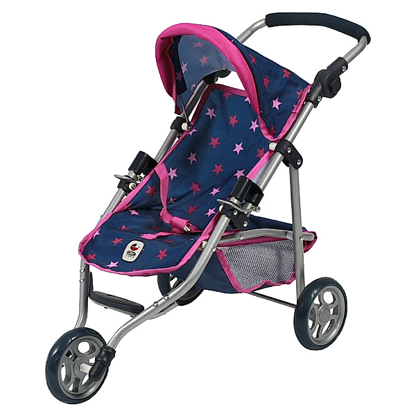 Bayer Chic 2000 Jogging-Puppenbuggy LOLA – STERNE in marine/pink