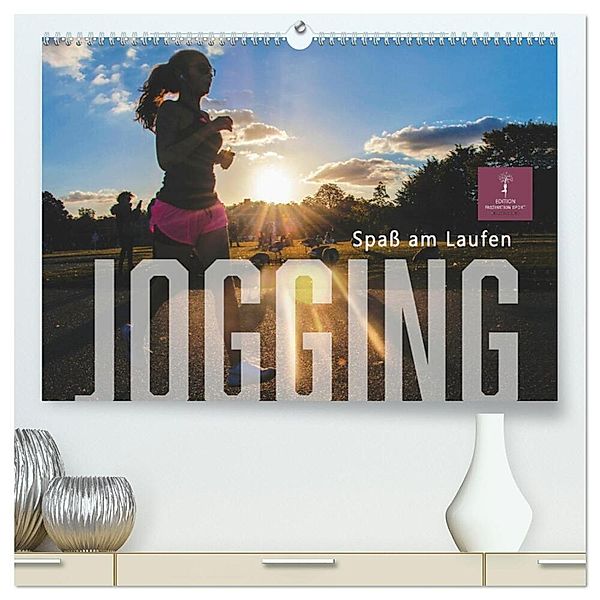 Jogging - Spass am Laufen (hochwertiger Premium Wandkalender 2024 DIN A2 quer), Kunstdruck in Hochglanz, Peter Roder