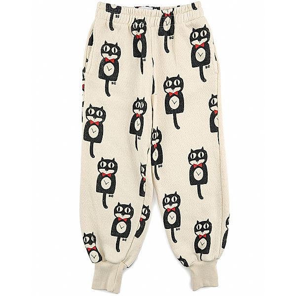 Bobo Choses Jogginghose CAT O'CLOCK AOP in beige