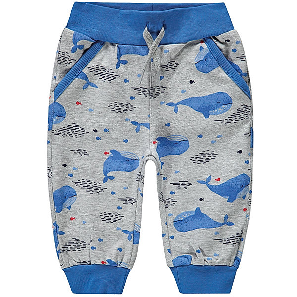 Kanz Jogginghose WHALE in grau/blau