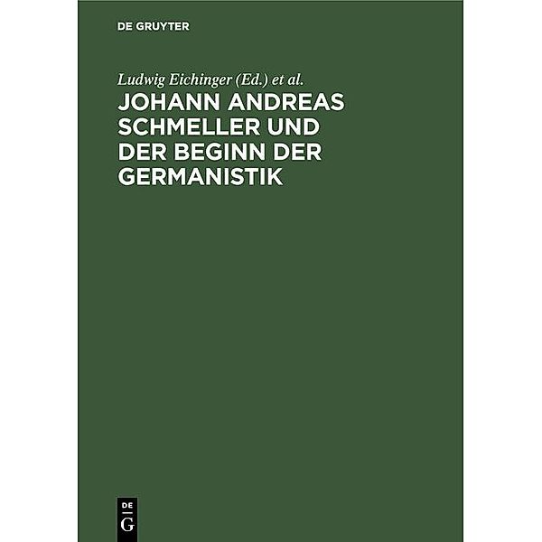 Johann Andreas Schmeller und der Beginn der Germanistik / Jahrbuch des Dokumentationsarchivs des österreichischen Widerstandes