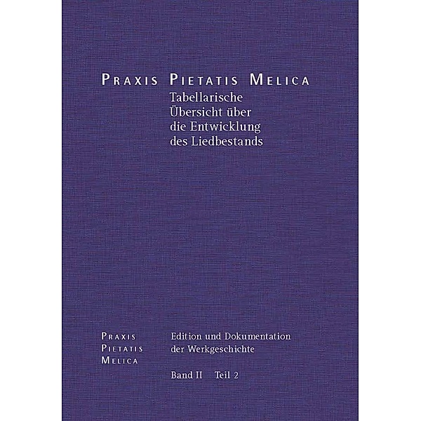 Johann Crüger: PRAXIS PIETATIS MELICA. Edition und Dokumentation der Werkgeschichte, Johann Crüger