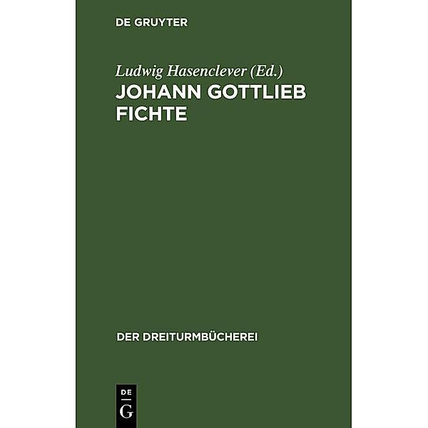 Johann Gottlieb Fichte / Jahrbuch des Dokumentationsarchivs des österreichischen Widerstandes