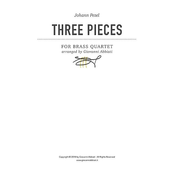 Johann Pezel Three Pieces for Brass Quartet, Giovanni Abbiati