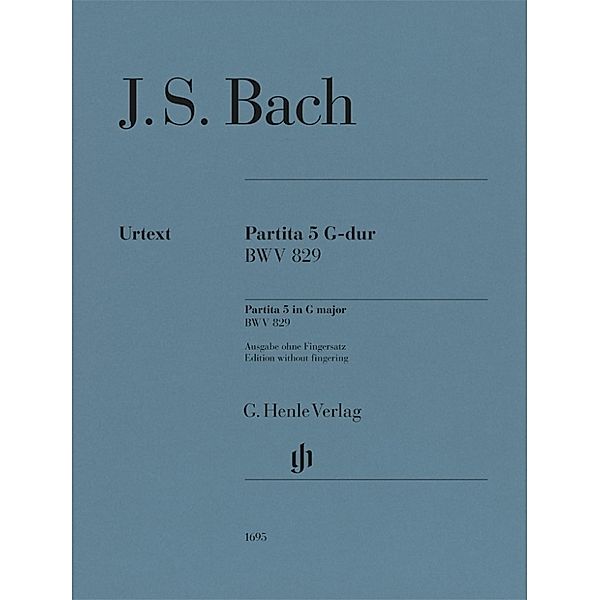 Johann Sebastian Bach - Partita Nr. 5 G-dur BWV 829