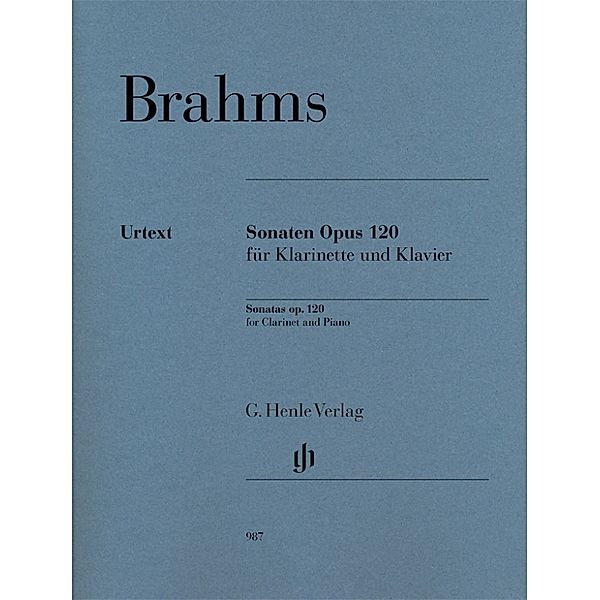 Johannes Brahms - Klarinettensonaten op. 120, Johannes Brahms - Klarinettensonaten op. 120