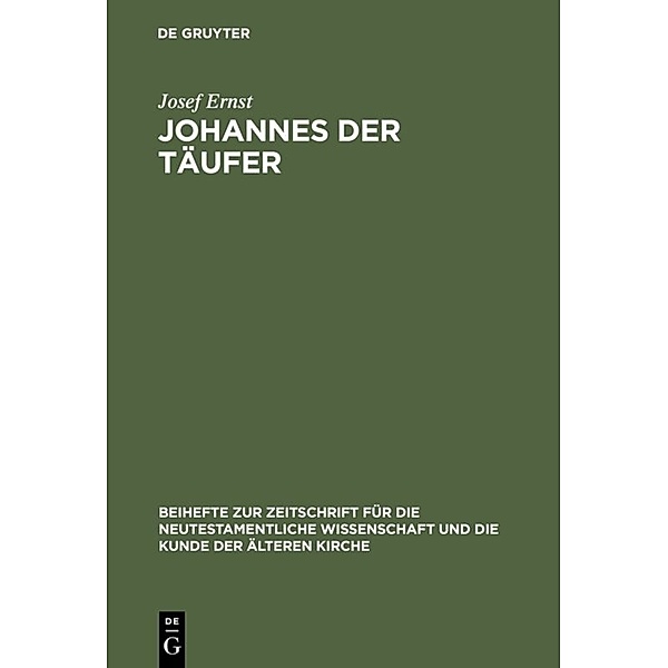 Johannes der Täufer, Josef Ernst