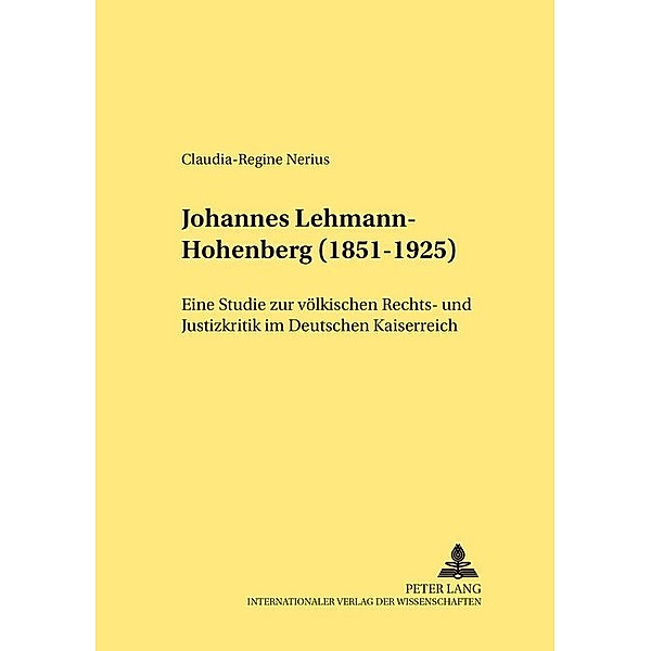 Johannes Lehmann-Hohenberg (1851-1925), Claudia-Regine Nerius