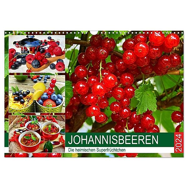 Johannisbeeren. Die heimischen Superfrüchtchen (Wandkalender 2024 DIN A3 quer), CALVENDO Monatskalender, Rose Hurley