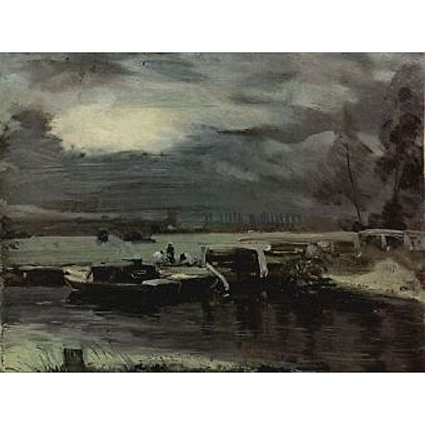 John Constable - Boote auf dem Stour, im Hintergrund die Kirche von Deadham - 2.000 Teile (Puzzle)