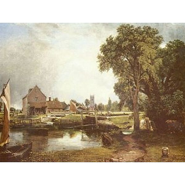 John Constable - Schleuse und Mühle in Dedham (Dedham Mill) - 100 Teile (Puzzle)