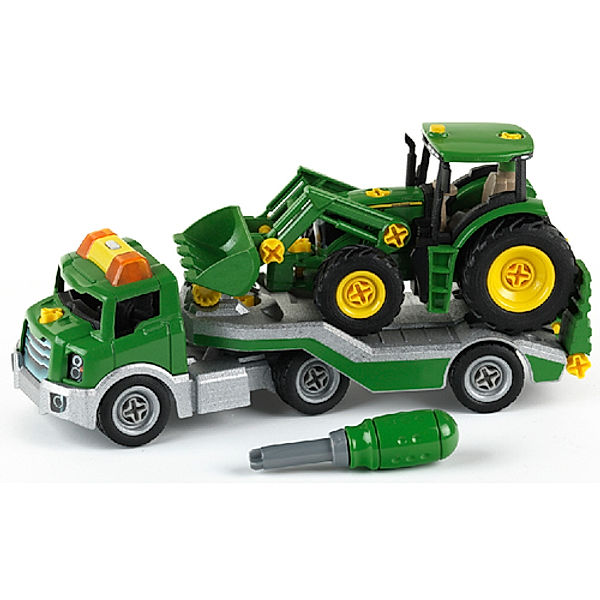 Theo Klein John Deere Spielzeug TRANSPORTER mit Traktor