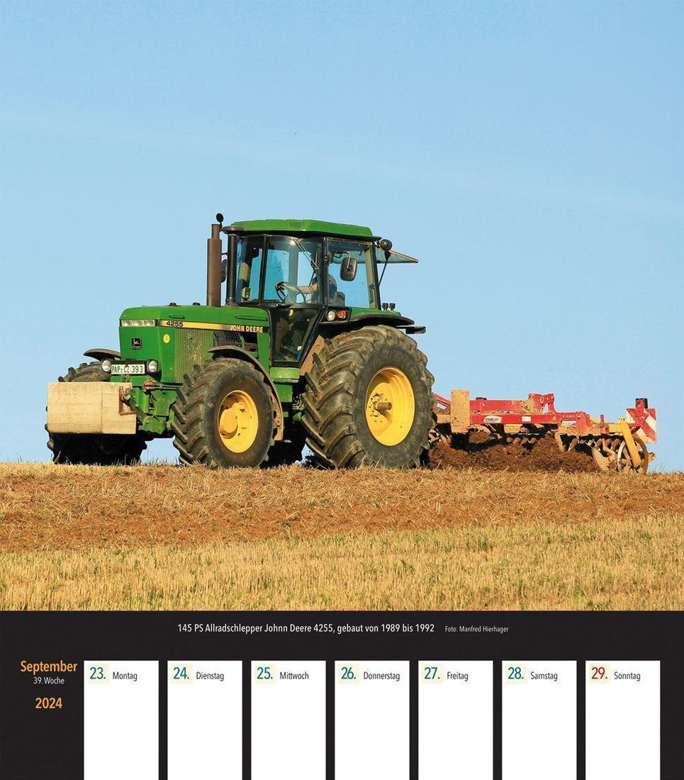 John Deere Traktoren 2024 Kalender bei Weltbild.ch bestellen