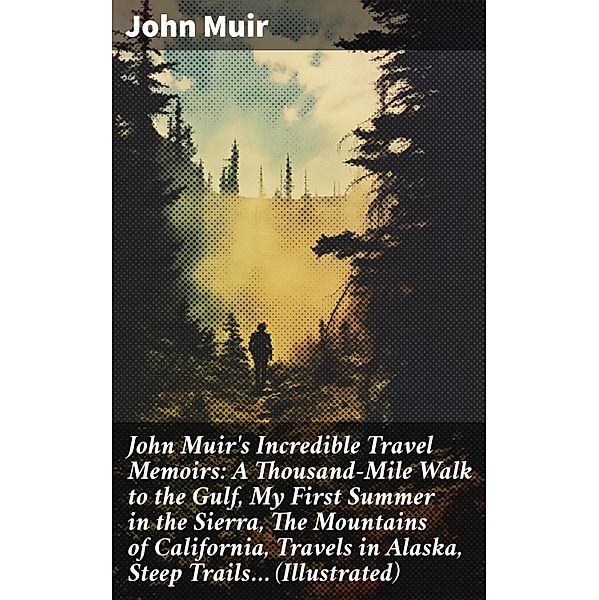 John Muir's Incredible Travel Memoirs: A Thousand-Mile Walk to the Gulf, My First Summer in the Sierra, The Mountains of California, Travels in Alaska, Steep Trails... (Illustrated), John Muir