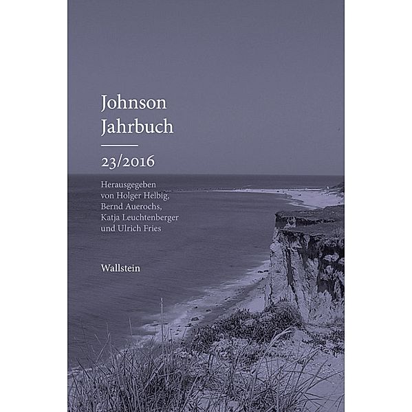 Johnson-Jahrbuch 23/2016 / Johnson-Jahrbuch Bd.23